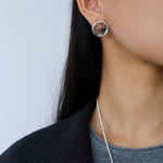 Minimalist Geometric Clear Glass Earrings - floysun