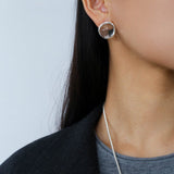 Minimalist Geometric Clear Glass Earrings - floysun