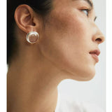 Minimalist Geometric Clear Glass Earrings - floysun