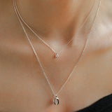 Minimalist Geometric Horseshoe Pendant Chian Necklace - floysun