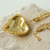 Minimalist Gold Layered Heart Design Necklace - floysun