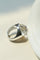 Minimalist Hill Silhouette Ring - Silver White Crystal - floysun