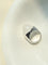 Minimalist Hill Silhouette Ring - Silver White Jade - floysun