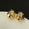 Minimalist Irregular Hammered Lava Stud Earrings - floysun