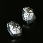 Minimalist Irregular Hammered Lava Stud Earrings - floysun