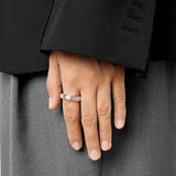 Minimalist Luxury Solid Ribbed Band Ring - floysun