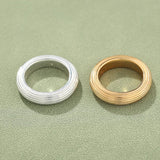 Minimalist Luxury Solid Ribbed Band Ring - floysun