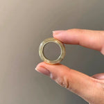Minimalist Luxury Solid Ribbed Band Ring - floysun
