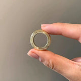 Minimalist Luxury Solid Ribbed Band Ring - floysun