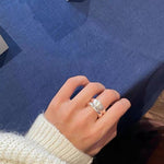 Minimalist Luxury Solid Ribbed Band Ring - floysun