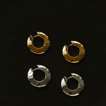 Minimalist Metal Chunky Oval Hoop Earrings - floysun