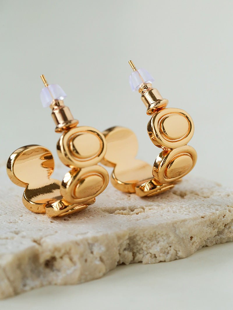 Minimalist Multi Oval C Hoop Earrings - floysun