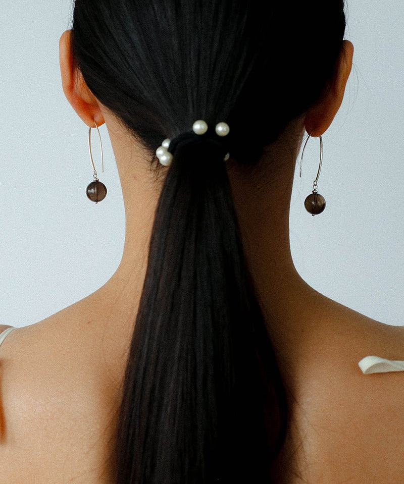 Minimalist Natural Gemstone Earrings – Sterling Silver Hook, 6 Color Options - floysun