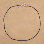 Minimalist Natural Lapis Lazuli Micro Beaded Necklace - floysun