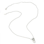 Minimalist Organic Oval Pendant Necklace - floysun