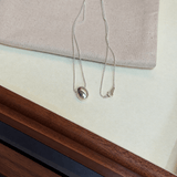 Minimalist Organic Oval Pendant Necklace - floysun
