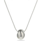Minimalist Organic Oval Pendant Necklace - floysun
