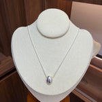 Minimalist Organic Oval Pendant Necklace - floysun