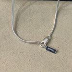 Minimalist Oval Silver Egg Necklace Reflection Pendant Necklace - floysun