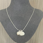 Minimalist Oval Silver Egg Necklace - floysun