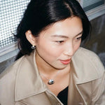 Minimalist Oval Silver Egg Necklace - floysun