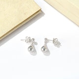 Minimalist Polished Teardrop Bean Drop Earrings - floysun