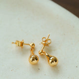 Minimalist Polished Teardrop Bean Drop Earrings - floysun