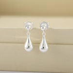Minimalist Polished Teardrop Bean Drop Earrings - floysun