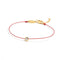 Minimalist Red String Single - Cubic Zirconia Bracelet - floysun