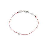 Minimalist Red String Single - Cubic Zirconia Bracelet - floysun