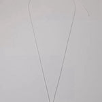 Minimalist Solid Oval Sterling Silver Long Necklace - floysun