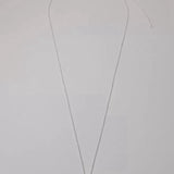 Minimalist Solid Oval Sterling Silver Long Necklace - floysun