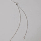 Minimalist Solid Oval Sterling Silver Long Necklace - floysun