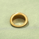 Minimalist Solid Swirl Textured Dome Ring - floysun