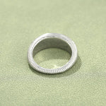 Minimalist Solid Swirl Textured Dome Ring - floysun