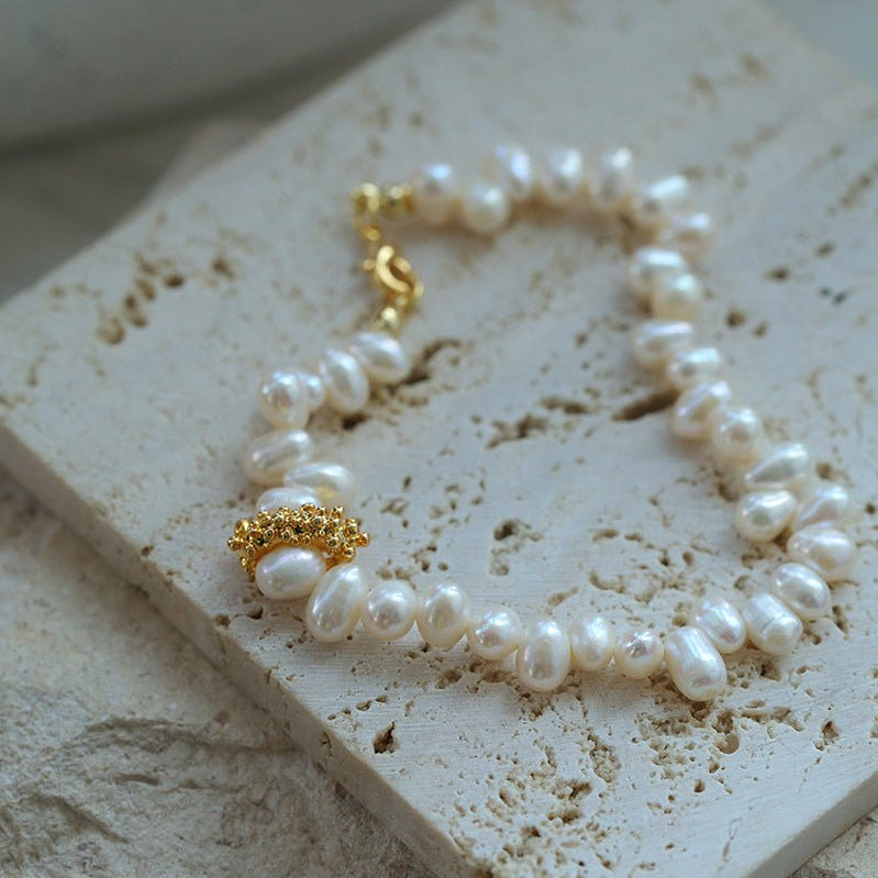 Minimalist Staggered Pearl Bracelet - floysun