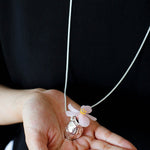 Minimalist Vase / Wine Jug / Wallet Sculptural Pendant Long Necklace - floysun