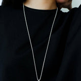 Minimalist Vase / Wine Jug / Wallet Sculptural Pendant Long Necklace - floysun