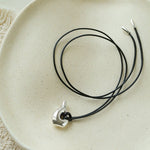 Minimalist Vase / Wine Jug / Wallet Sculptural Pendant Long Necklace - floysun