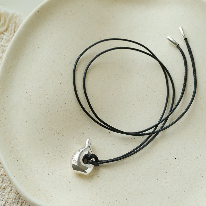 Minimalist Vase / Wine Jug / Wallet Sculptural Pendant Long Necklace - floysun