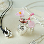 Minimalist Vase / Wine Jug / Wallet Sculptural Pendant Long Necklace - floysun