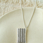 Minimalist Vase / Wine Jug / Wallet Sculptural Pendant Long Necklace - floysun