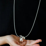 Minimalist Vase / Wine Jug / Wallet Sculptural Pendant Long Necklace - floysun