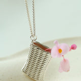 Minimalist Vase / Wine Jug / Wallet Sculptural Pendant Long Necklace - floysun