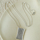 Minimalist Vase / Wine Jug / Wallet Sculptural Pendant Long Necklace - floysun