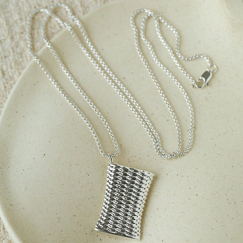 Minimalist Vase / Wine Jug / Wallet Sculptural Pendant Long Necklace - floysun