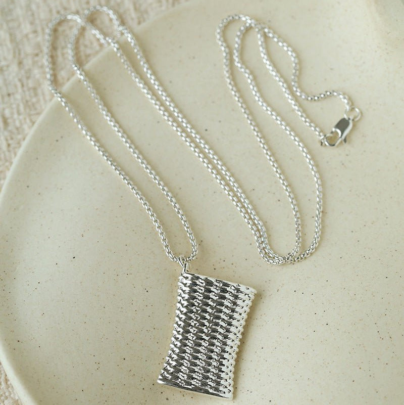 Minimalist Vase / Wine Jug / Wallet Sculptural Pendant Long Necklace - floysun