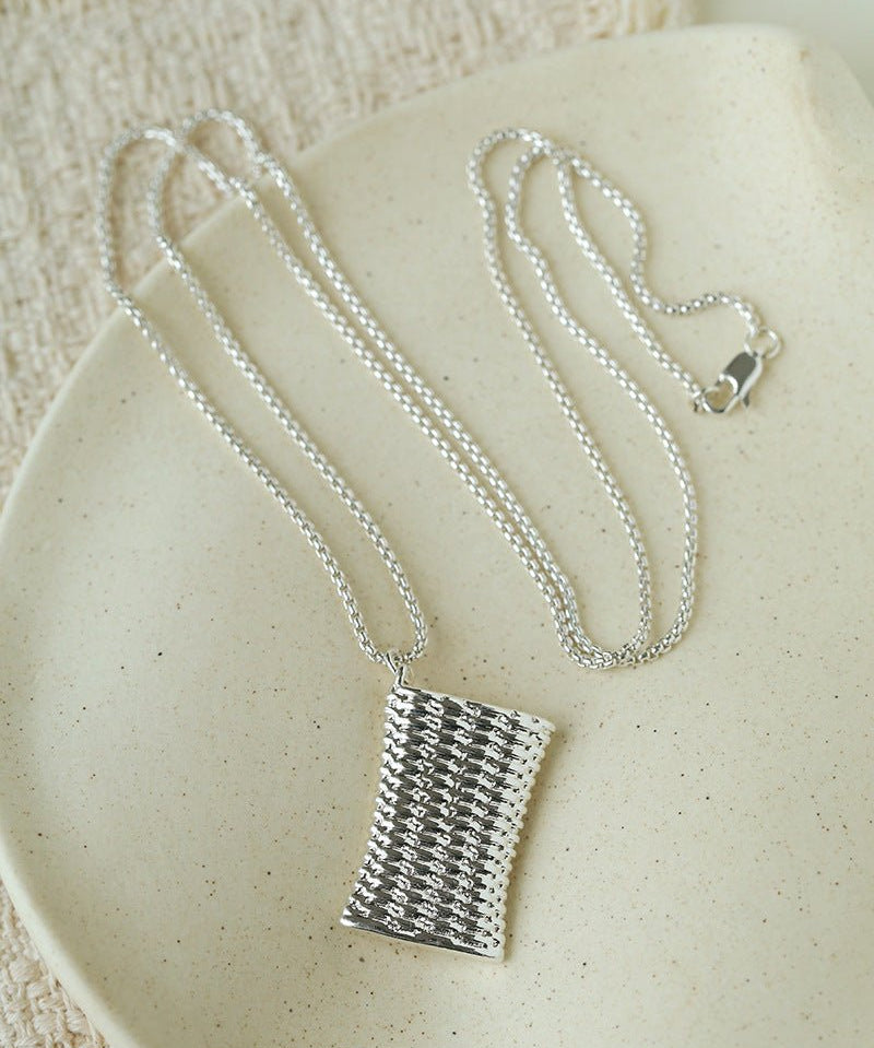 Minimalist Vase / Wine Jug / Wallet Sculptural Pendant Long Necklace - floysun
