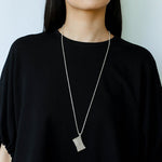 Minimalist Vase / Wine Jug / Wallet Sculptural Pendant Long Necklace - floysun