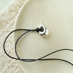 Minimalist Vase / Wine Jug / Wallet Sculptural Pendant Long Necklace - floysun